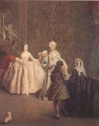 Pietro Longhi The Introduction (mk05) oil on canvas